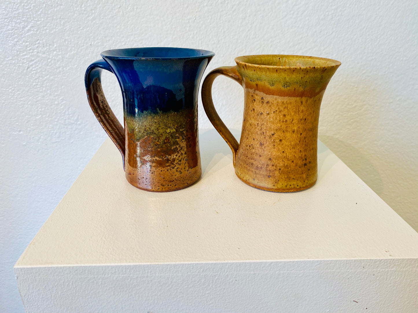 This beautiful pottery-crafter coffee mug touts lots of texture and lots of color to brighten your day with a wide selection of colors and finishes.